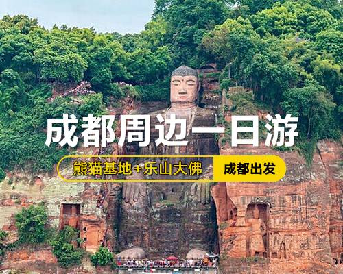 熊貓基地+樂山大佛一日游，純玩團休閑游、高性價比、成都三環內包接